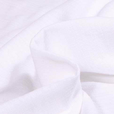 Tissu Lange Bébé uni Blanc