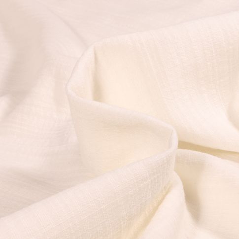 Tissu Lange Bébé uni Ecru