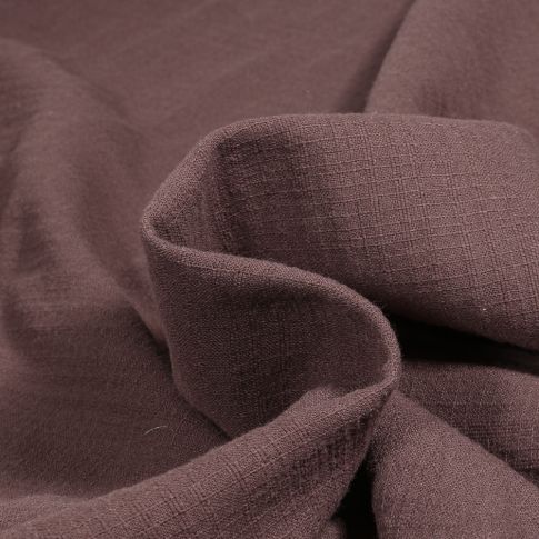 Tissu Lange Bébé uni Marron chocolat