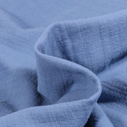 Tissu Lange Bébé uni Bleu indigo