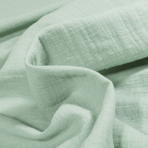 Tissu Lange Bébé uni unicolour sur fond Vert menthe clair