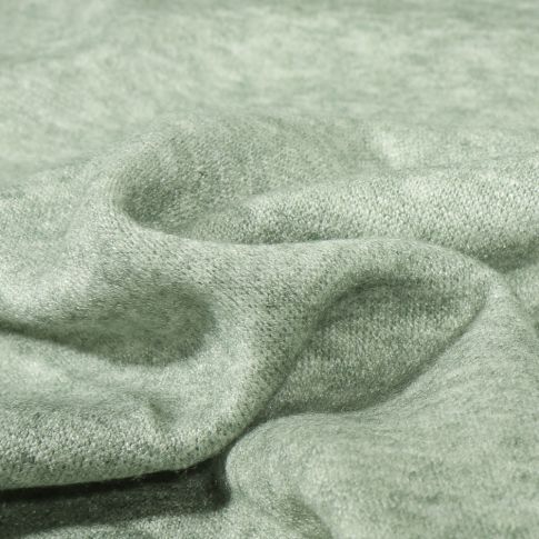 Tissu Maille Heavy chiné sur fond Vert pâle