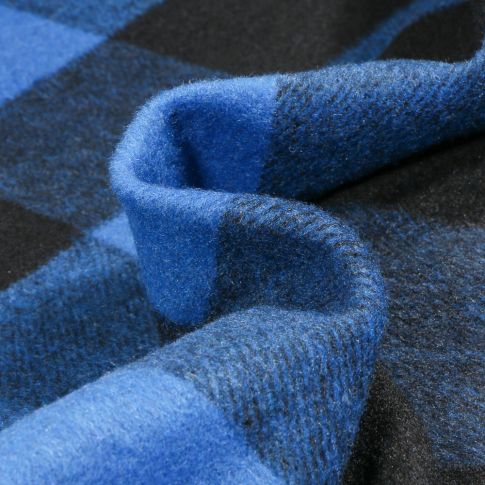Tissu Maille épaisse brossé Bleu roi