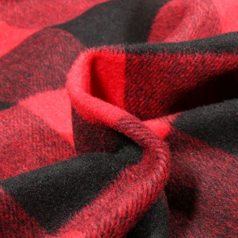 Tissu Maille épaisse brossé Rouge
