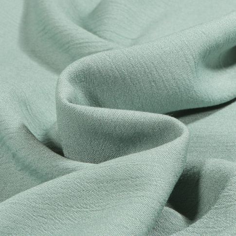 Tissu Crêpe de viscose uni Vert menthe clair