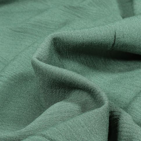 Tissu Crêpe de viscose uni Vert