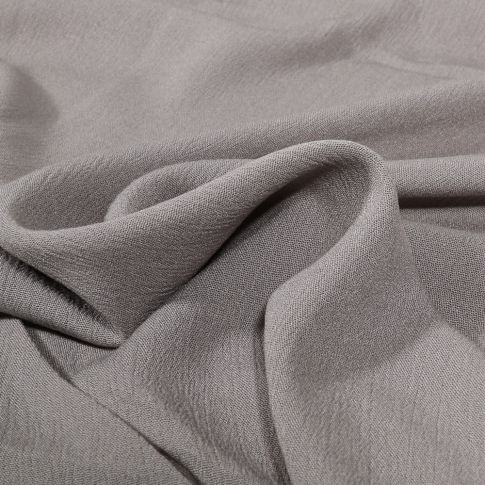 Tissu Crêpe de Viscose uni Gris clair