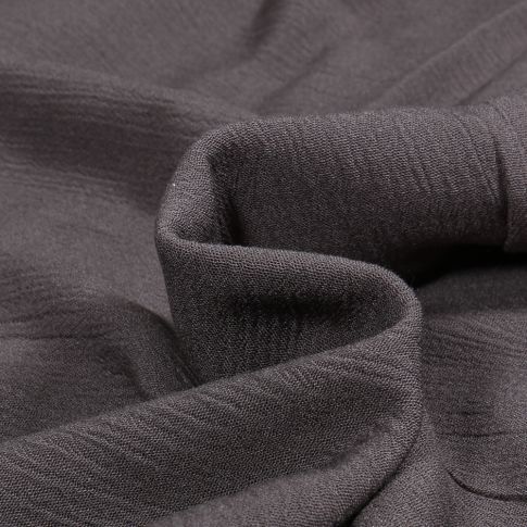 Tissu Crêpe de viscose uni Gris anthracite