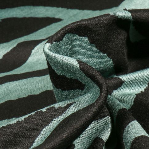 Tissu Jersey Milano Christina sur fond Vert d'eau