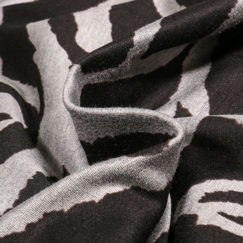 Tissu Jersey Milano Christina sur fond Gris clair