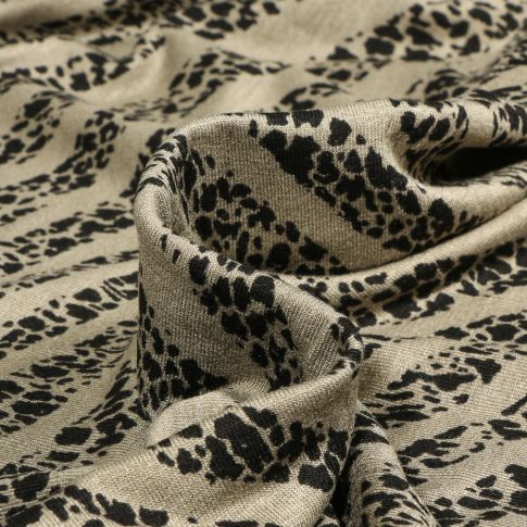 Tissu Jersey Viscose  Vortex Vert kaki