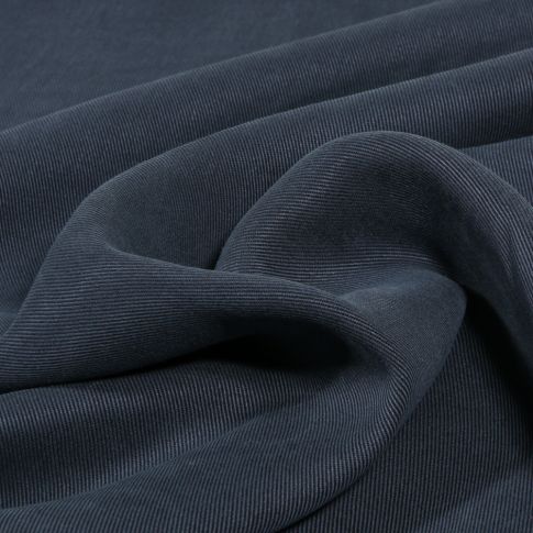 Tissu Tencel  Lyocell sergé uni Bleu marine