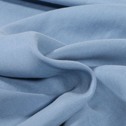 Tissu Tencel  Lyocell sergé uni Bleu ciel