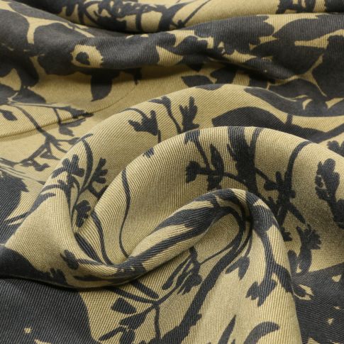 Tissu Tencel Twill Senza sur fond Vert kaki