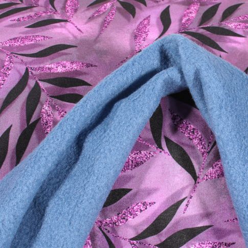 Tissu Softshell Pippa sur fond Violet