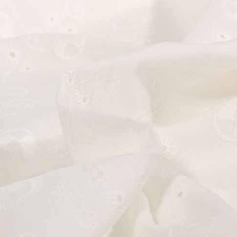 Tissu Broderie anglaise Aleksandra Ecru