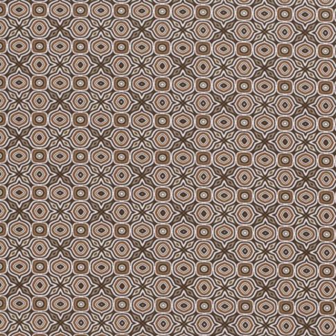 Tissu Coton imprimé Vera sur fond Beige