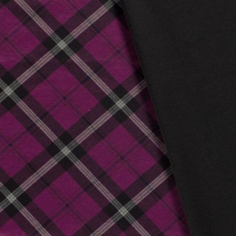 Tissu Jersey Milano Louis sur fond Rose