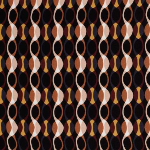Tissu Viscose Twill Glenn sur fond Bordeaux foncé