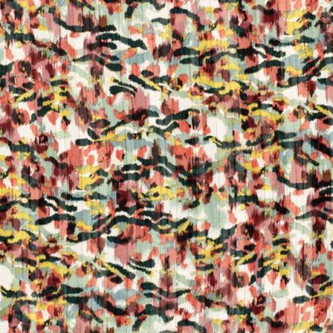 Tissu Mousseline lurex abstraits Noir