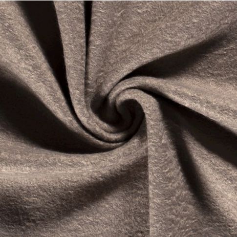 Tissu Lainage uni Taupe
