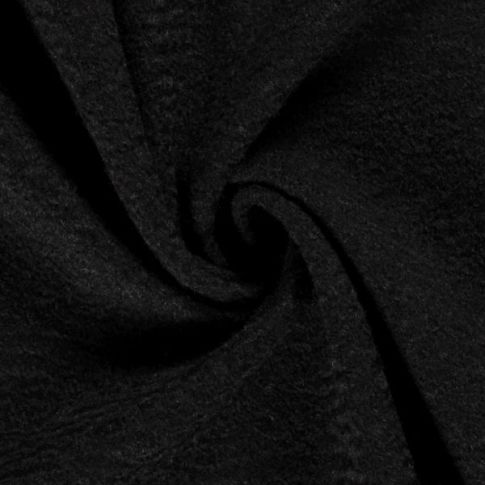 Tissu Lainage uni Noir