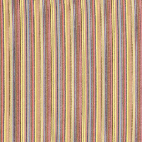Tissu Jacquard Mexicain Rayé sur fond Jaune