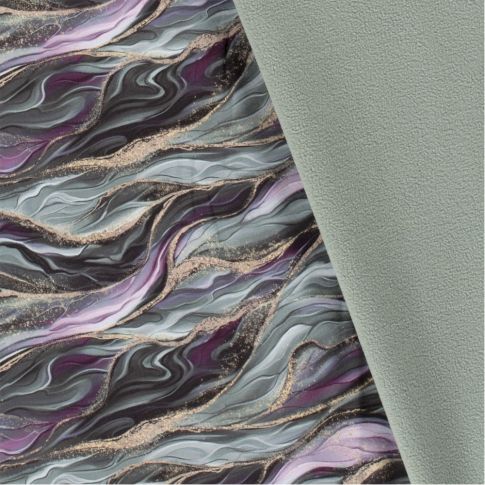Tissu Softshell Digital Motifs abstraits sur fond Vert