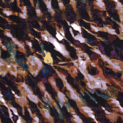 Tissu Satin imprimé Velvet sur fond Pourpre