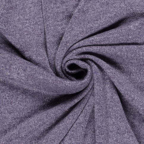 Tissu Maille Jersey Lurex uni Violet