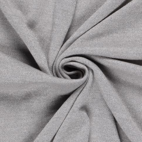Tissu Maille Jersey Lurex uni Gris
