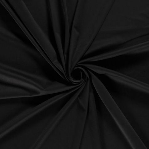 Tissu Suédine extensible  Elora aspect daim uni Noir
