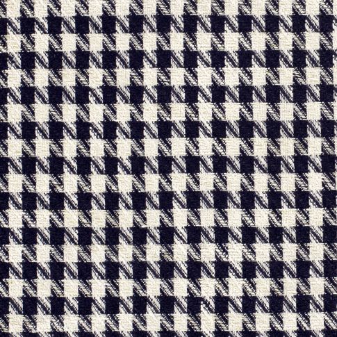 Tissu Jacquard épais Lurex carreaux Bleu marine