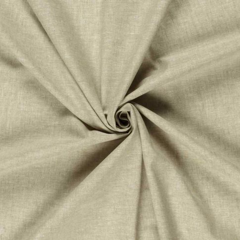Tissu Lin et coton uni Verona Vert olive