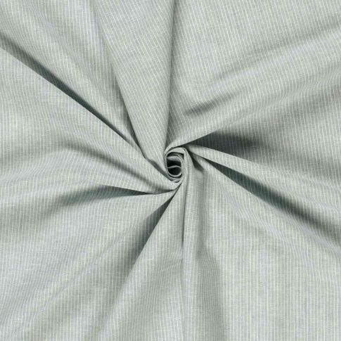 Tissu chambray coton uni Siena Vert menthe