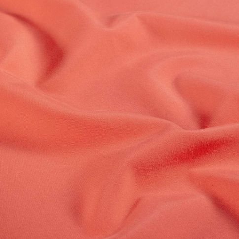 Tissu Polyester Solina sur fond Corail