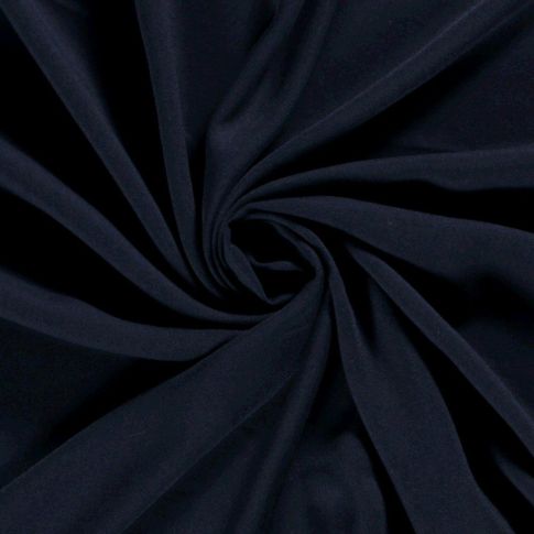 Tissu Viscose  Tahliah uni Bleu marine