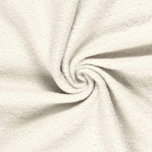 Tissu  Bouclette Astrid Uni Blanc