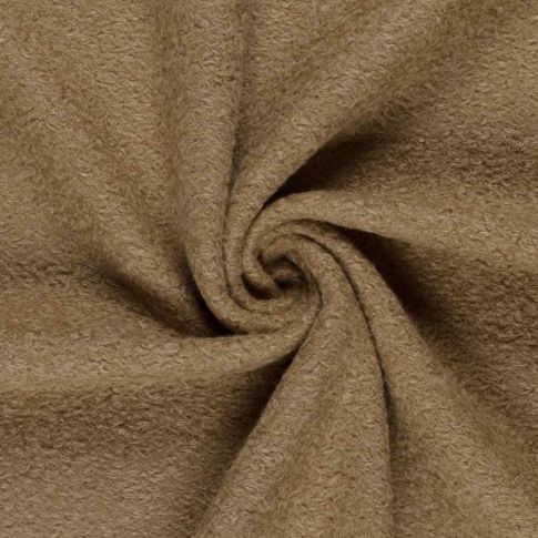 Tissu  Bouclette Astrid Uni Brun