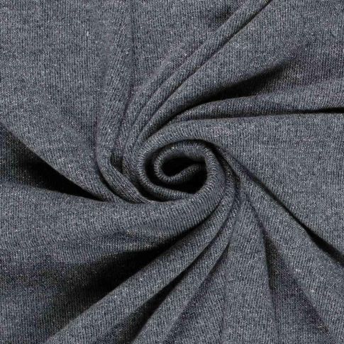 Tissu Maille  Lurex pailleté Nora uni Bleu gris