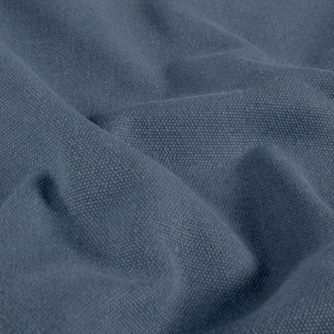 Tissu Toile Canvas d'ameublement uni Bleu acier