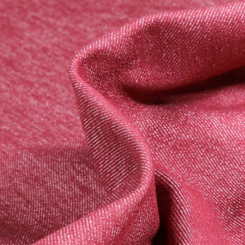 Tissu Denim Jeans Rouge foncé