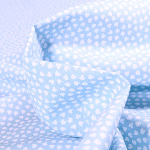 Tissu Coton imprimé Arty Lipelo sur fond Bleu ciel