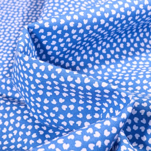 Tissu Coton imprimé Arty Lipelo sur fond Bleu