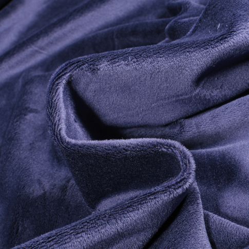 Tissu Minky Ultra doux Ras Bleu nuit
