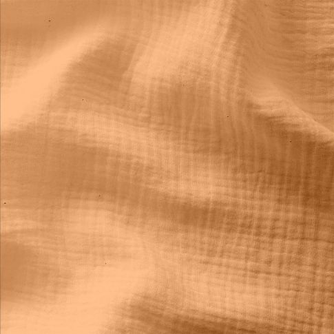 Tissu Double gaze Coton uni Melon