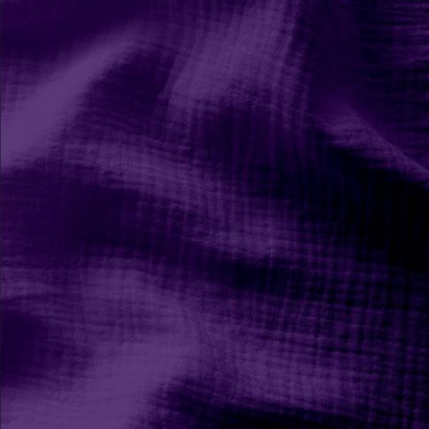 Tissu Double gaze uni Violet