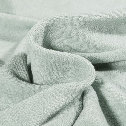 Tissu Jersey Velours Eponge Lua uni Vert menthe clair