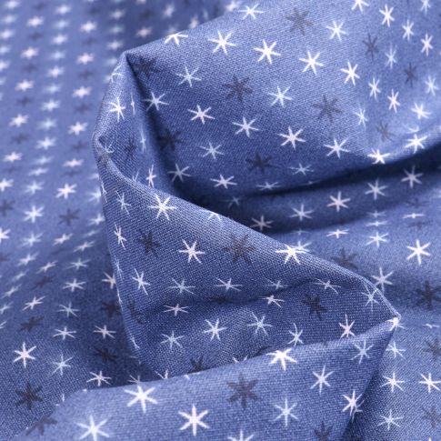 Tissu Coton imprimé Arty Felido sur fond Bleu