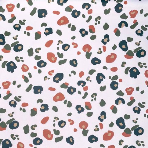 Tissu Imperméable déperlant Felyna léopard sur fond Ecru